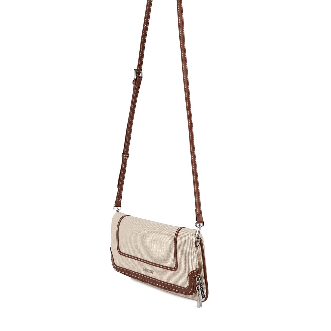 Le Adele – Sac à main 3-en-1 en canevas hazelnut