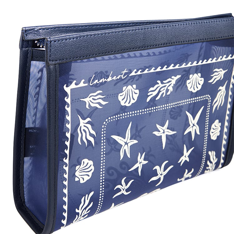 Le Alana – Pochette de plage en mesh marine