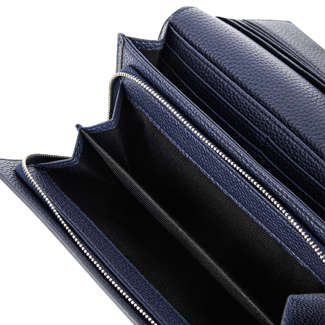 Le Alondra – Portefeuille moyen en cuir vegan marine