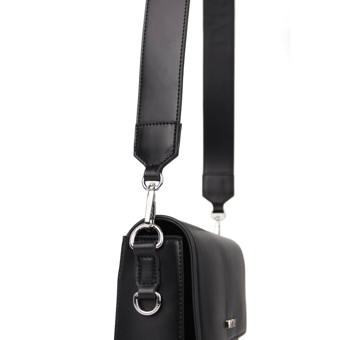 Le Amber – Sac à main 2-en-1 en cuir vegan noir