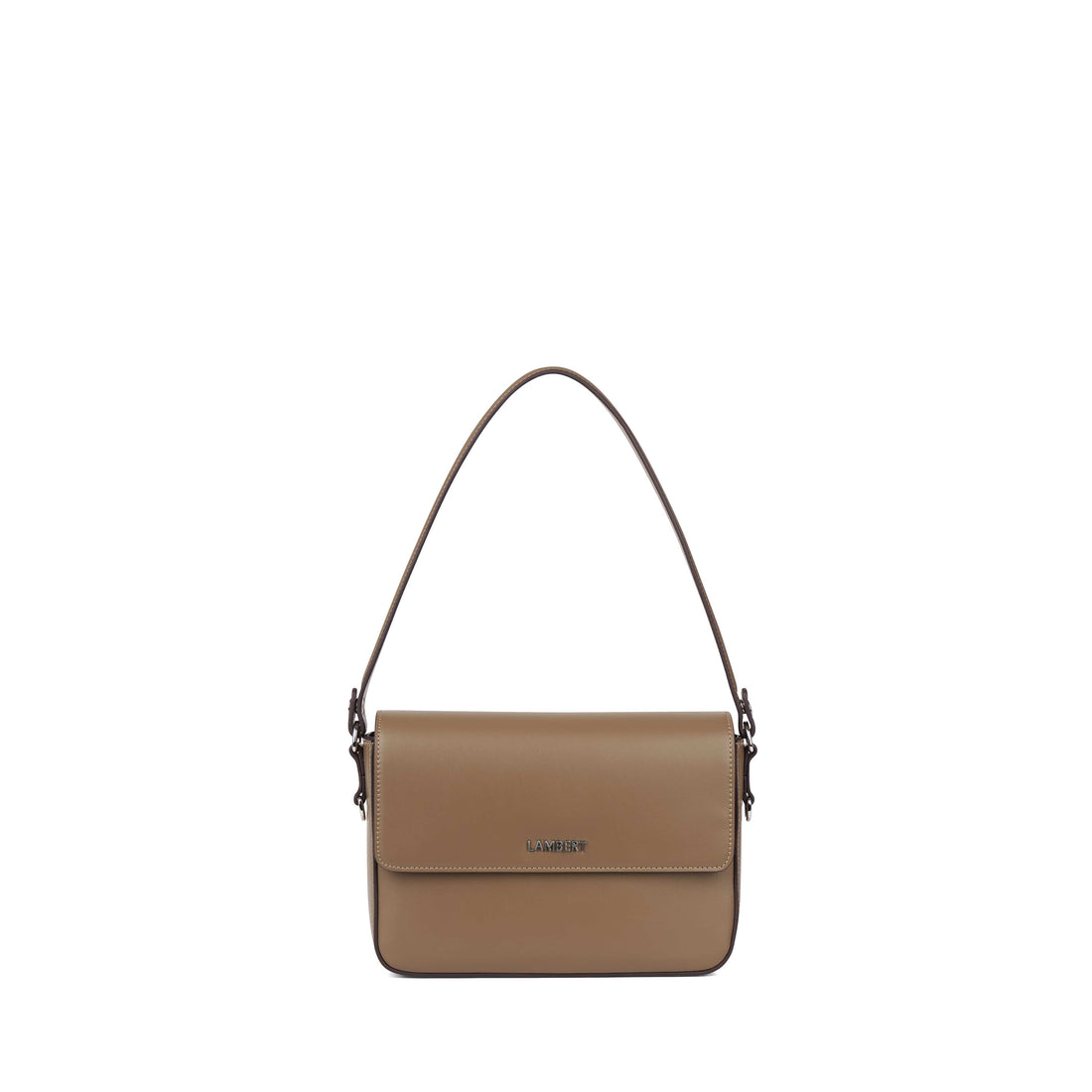 Le Amber – Sac à main 2-en-1 en cuir vegan taupe