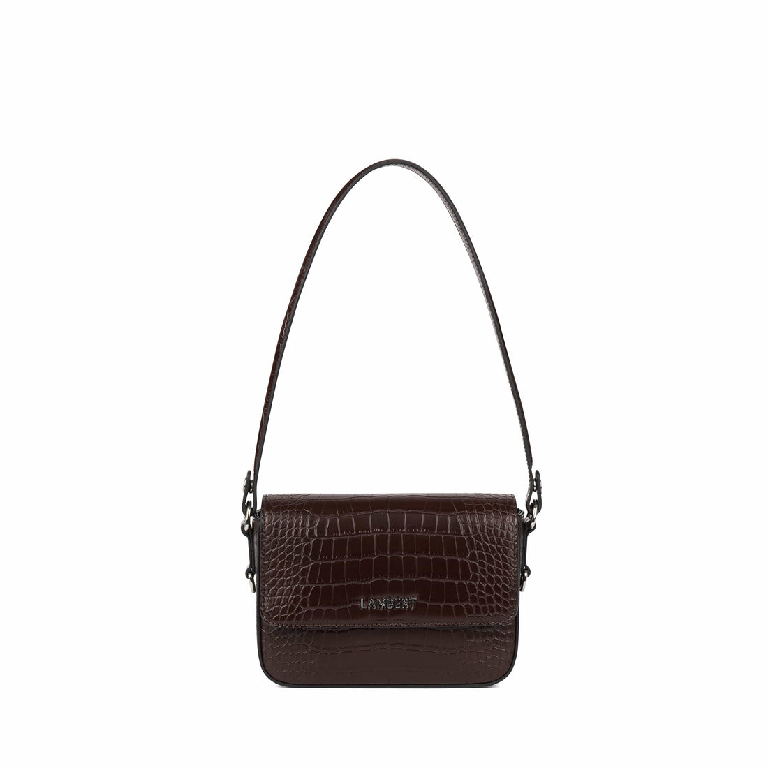 Le Amelie - Sac à main 2-en-1 en cuir vegan bark croco