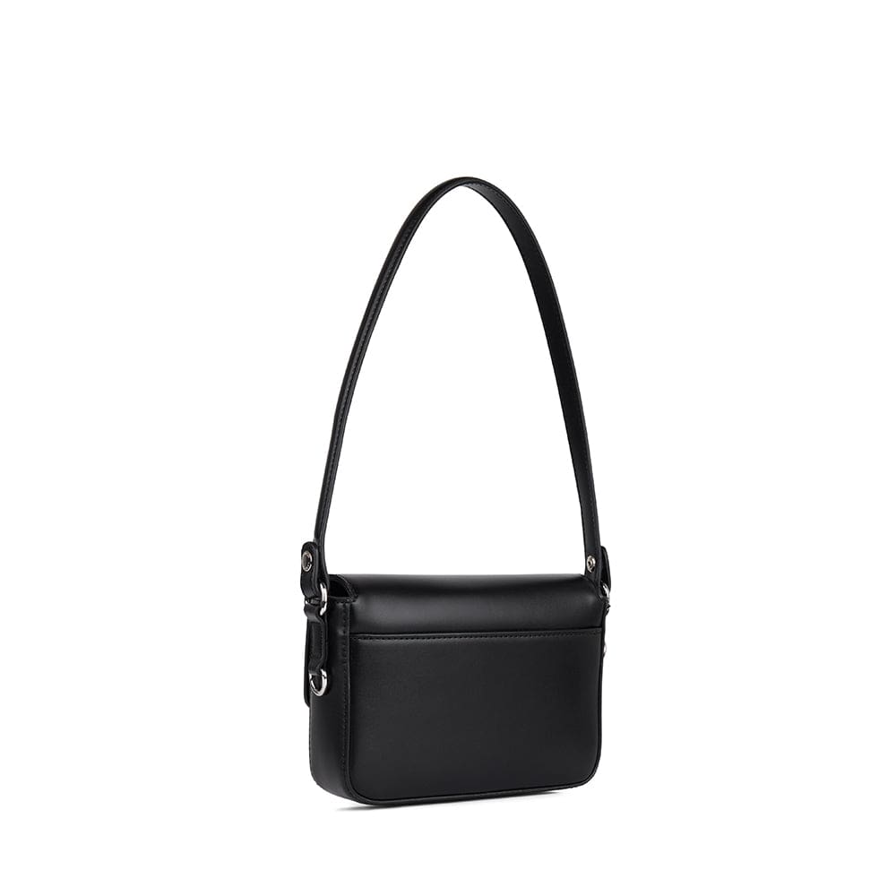 Le Amelie - Sac à main 2-en-1 en cuir vegan noir