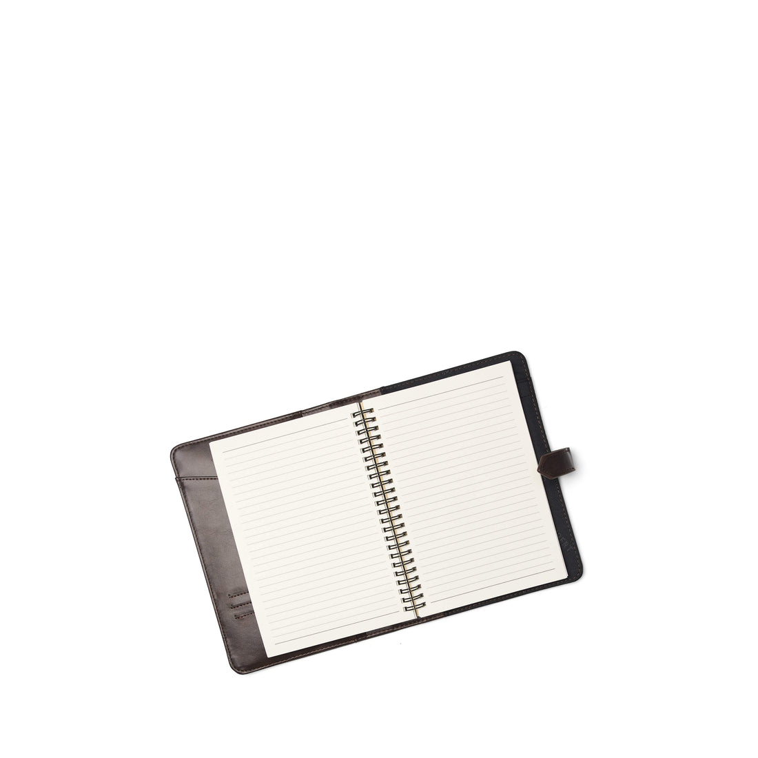 Le Ariel - Couverture à carnet en cuir vegan espresso