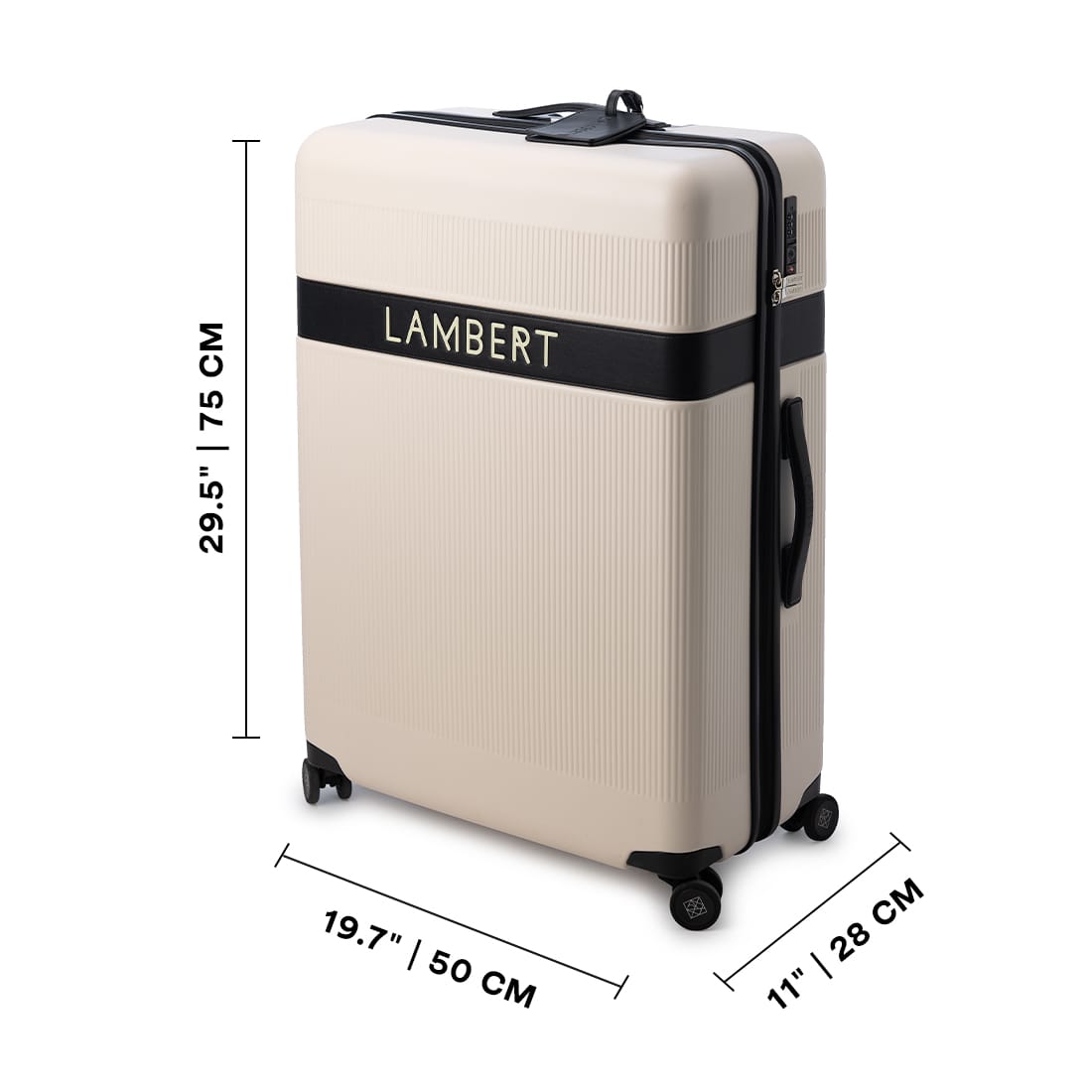 La Aspen - Valise d’enregistrement grande  oyster mix