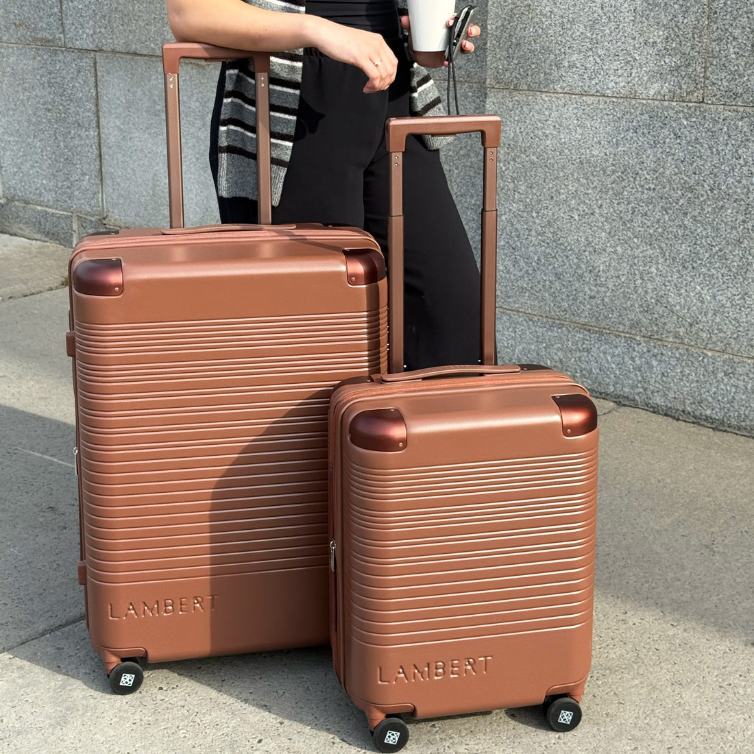 La Milan - Valise d’enregistrement moyenne sienna