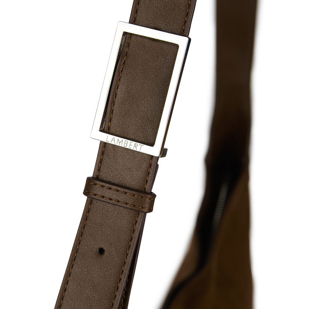 Le Blair - Sac à main en suède vegan cacao