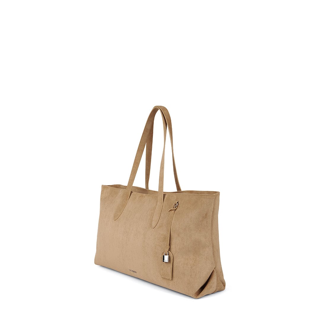 Le Britney - Sac fourre-tout en suede vegan beige