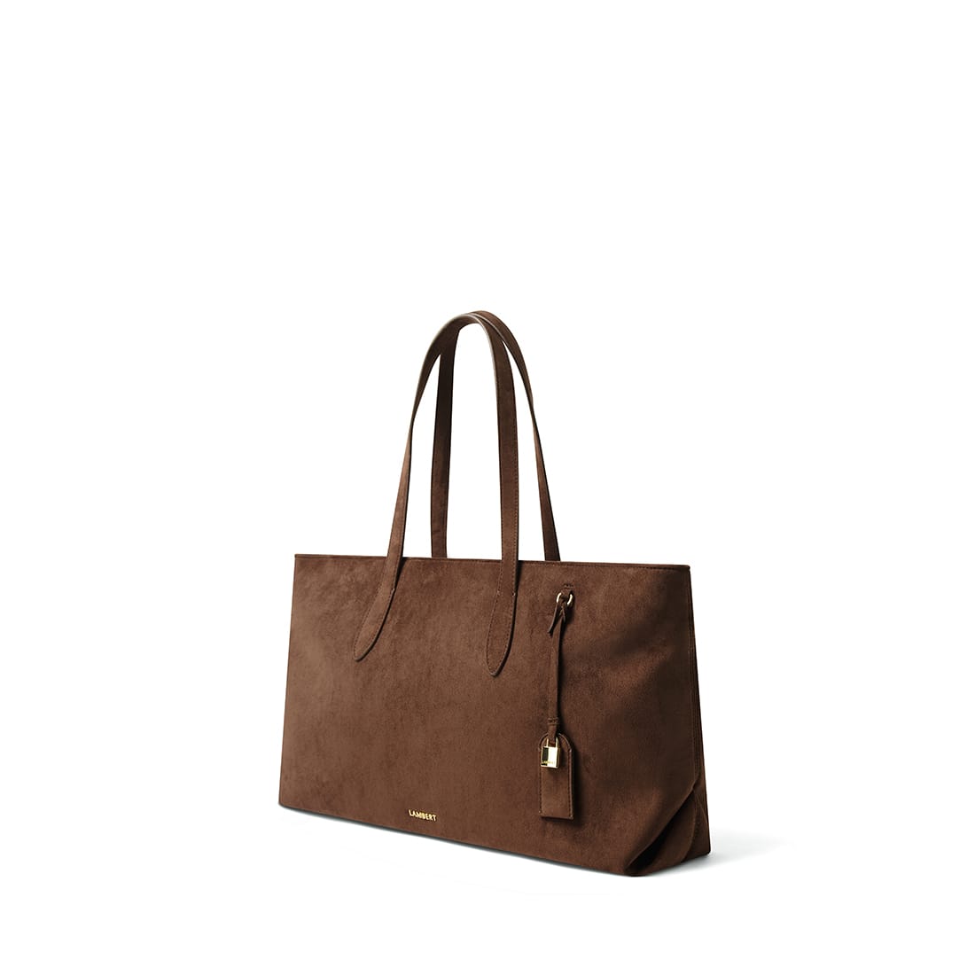 The Britney - Chocolate Vegan Suede Tote Bag