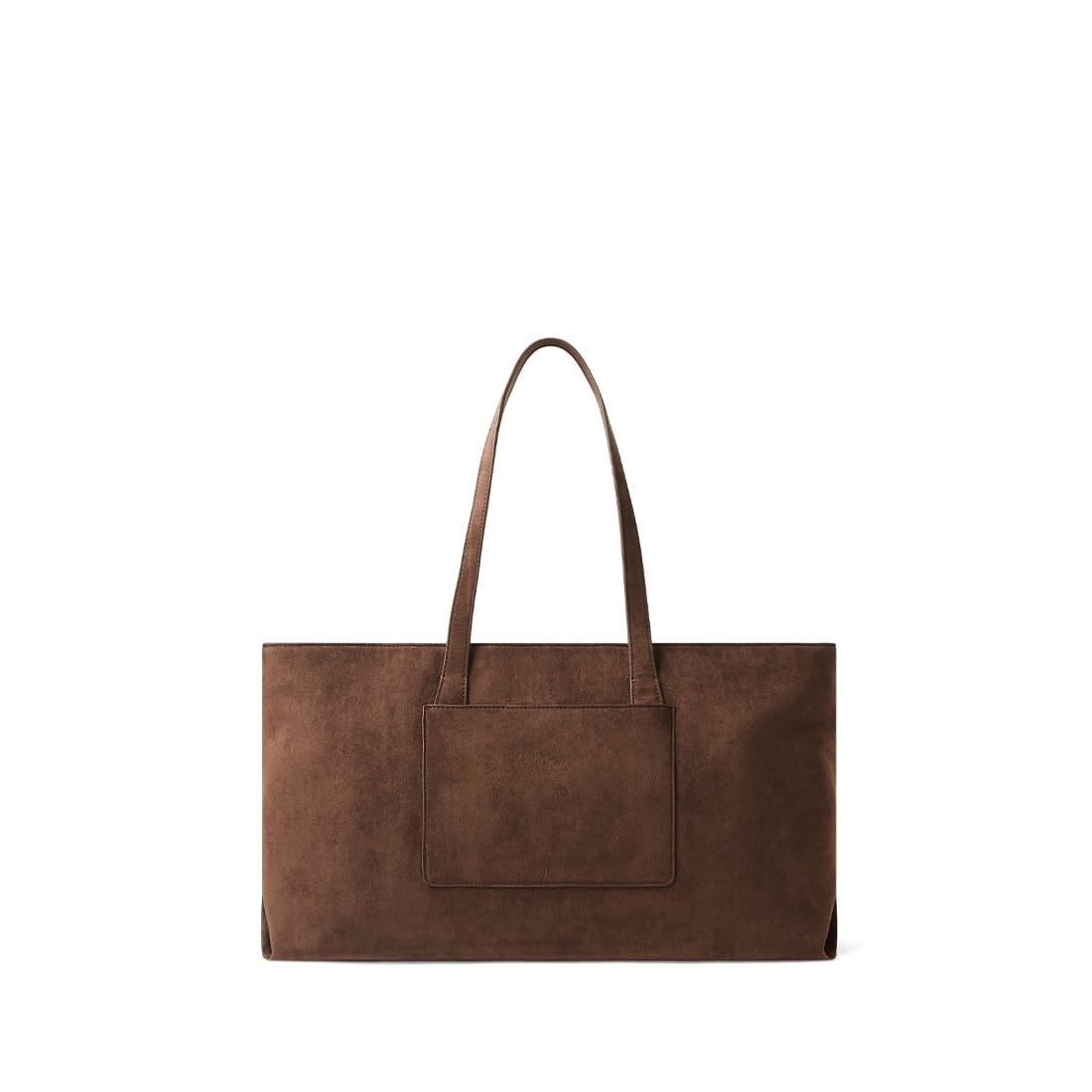 The Britney - Chocolate Vegan Suede Tote Bag