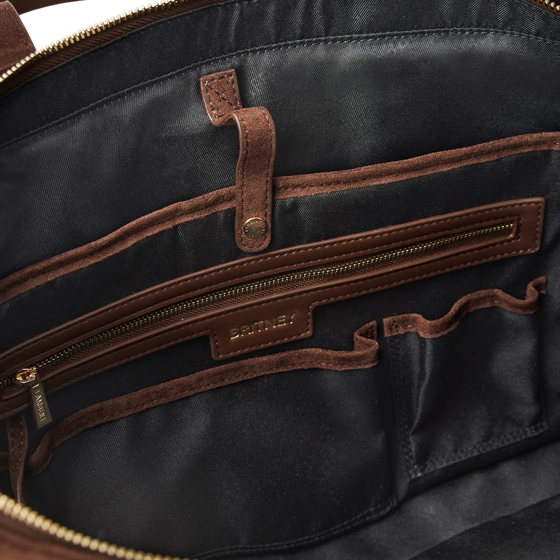 The Britney - Chocolate Vegan Suede Tote Bag