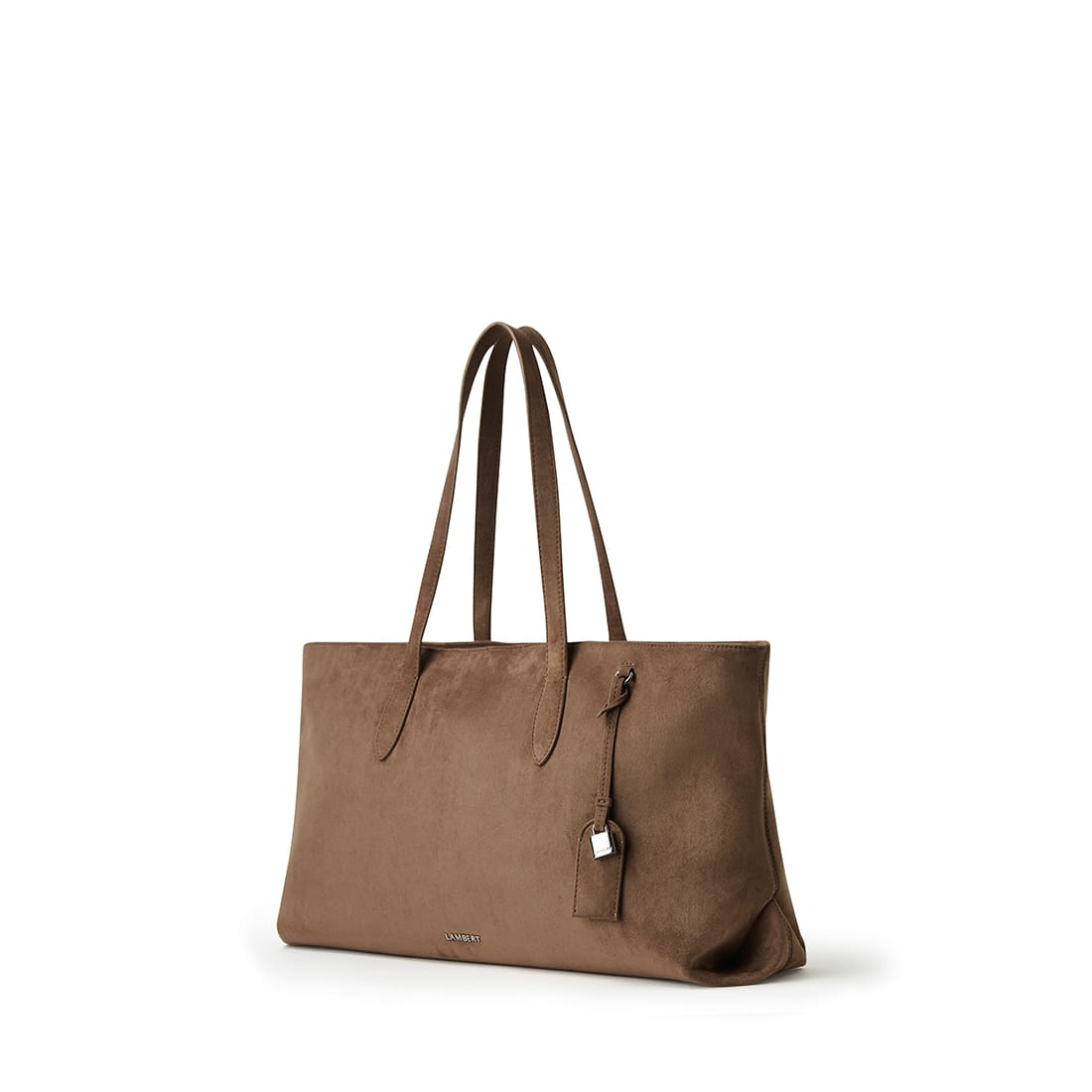 The Britney - Taupe Vegan Suede Tote Bag