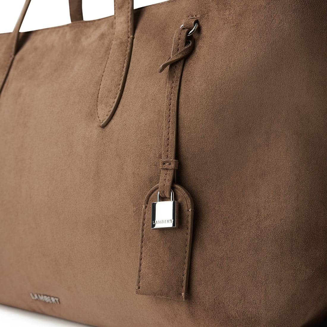 The Britney - Taupe Vegan Suede Tote Bag