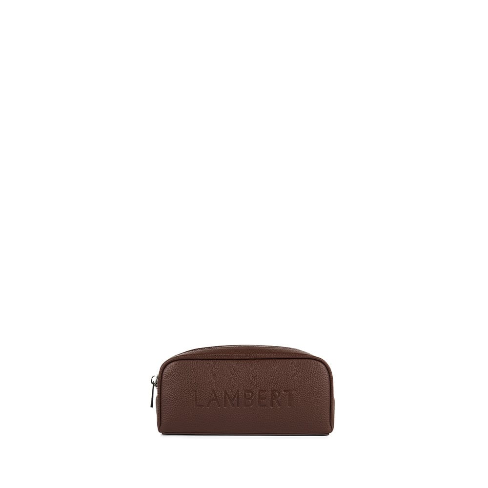 Le Brooke - Étui à crayons en cuir vegan chocolate