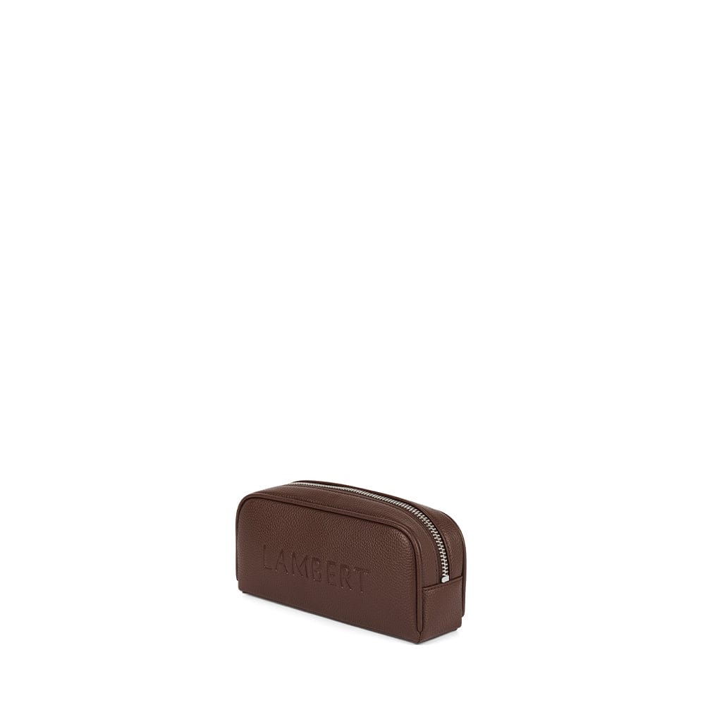 Le Brooke - Étui à crayons en cuir vegan chocolate