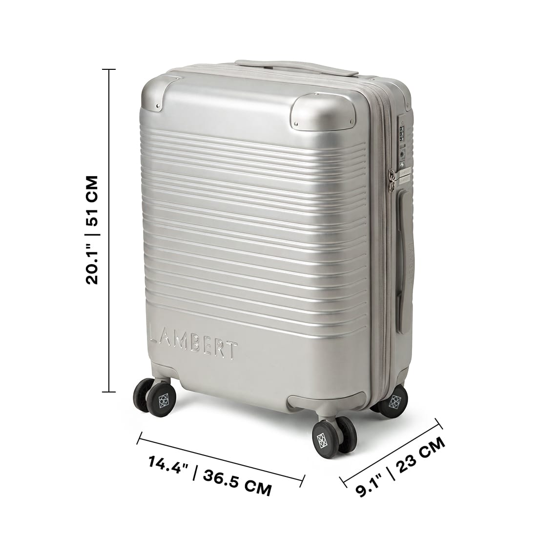 La Berlin - Valise de cabine extensible silver