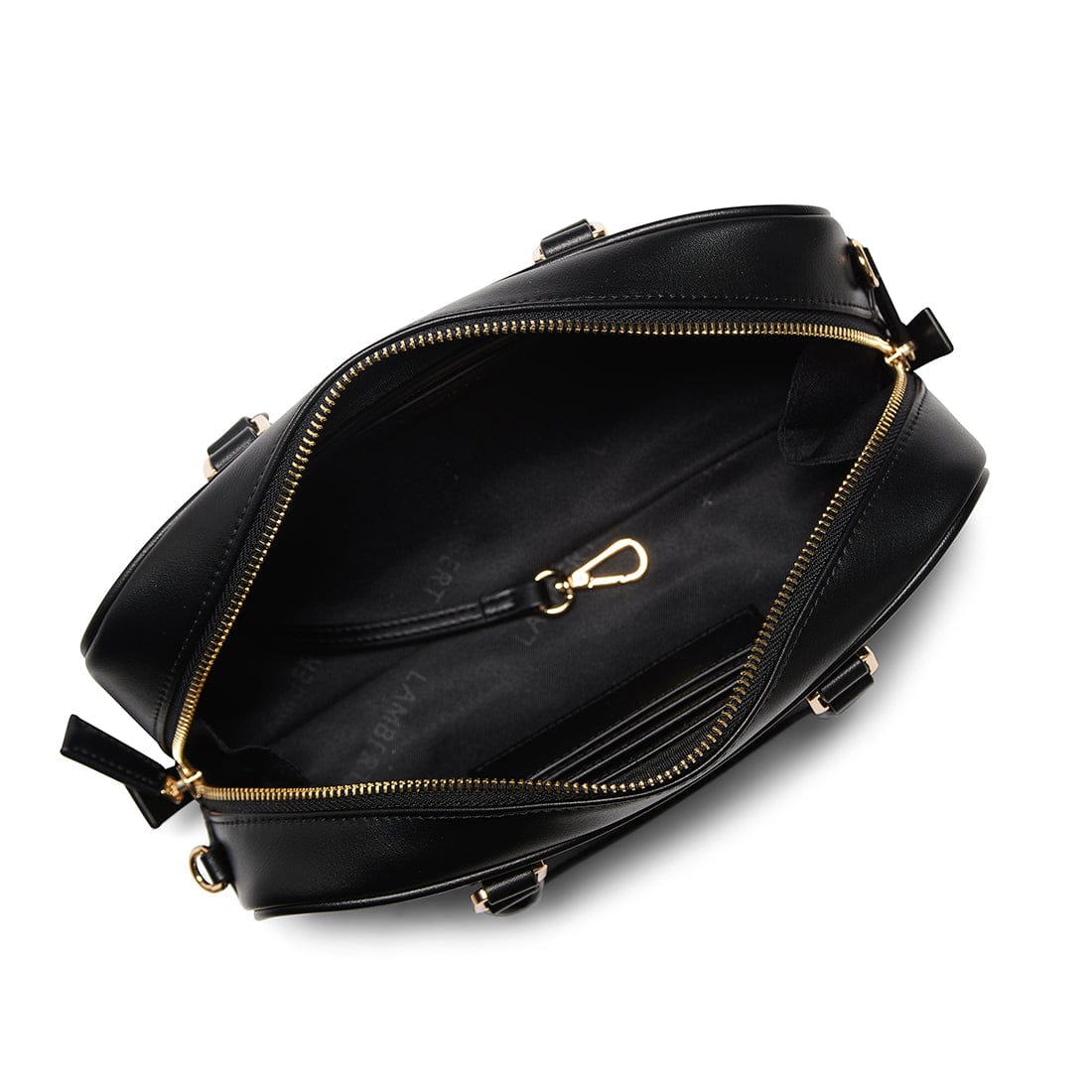 The Camille – 2-in-1 Black Vegan Leather Handbag