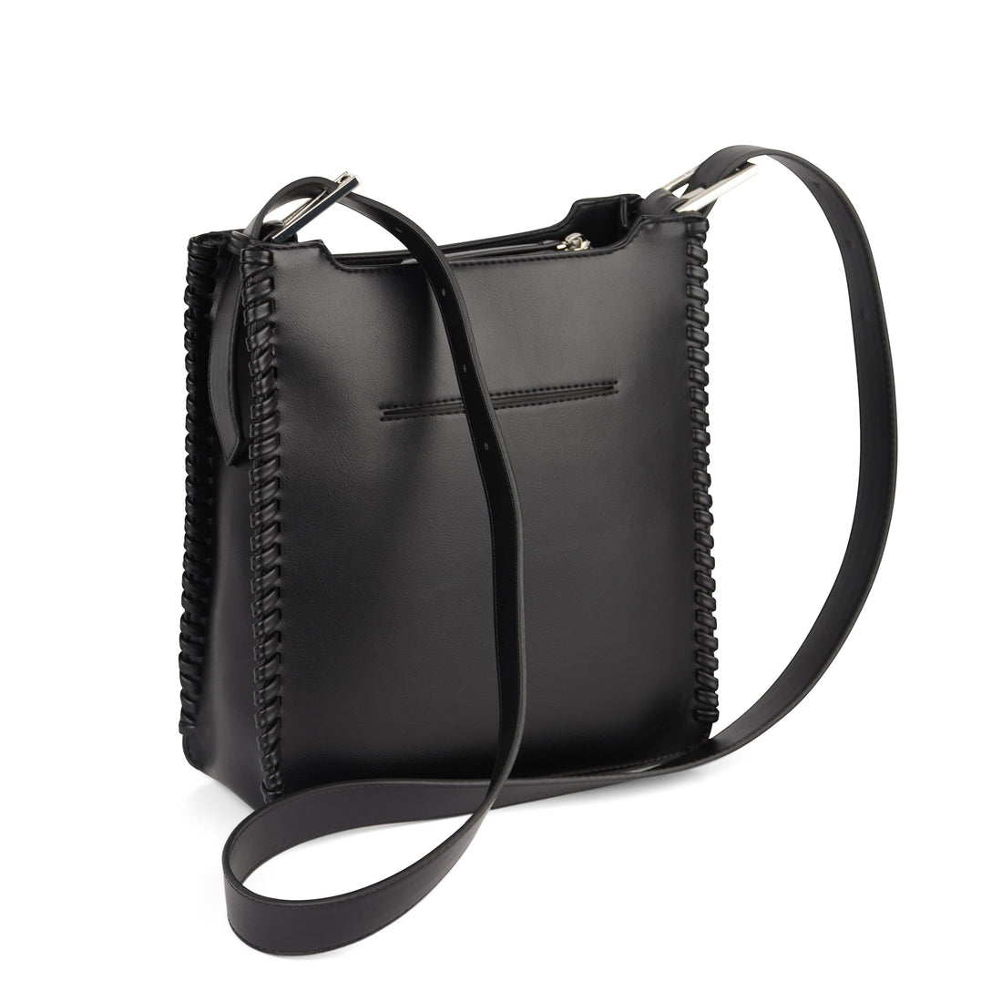 Le Claudia - Sac à main 2-en-1 en cuir vegan noir
