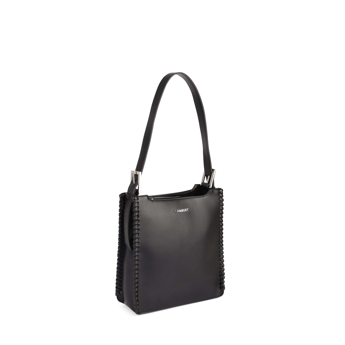 Le Claudia - Sac à main 2-en-1 en cuir vegan noir