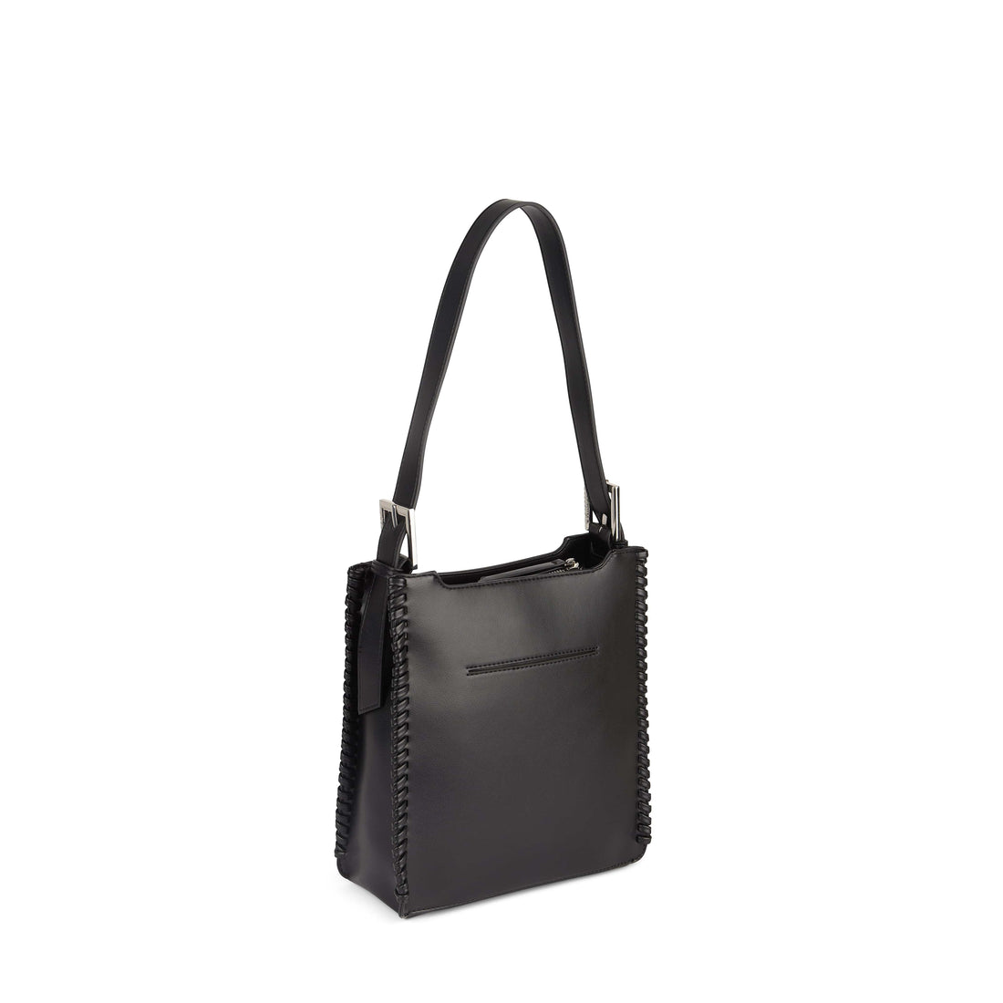 Le Claudia - Sac à main 2-en-1 en cuir vegan noir