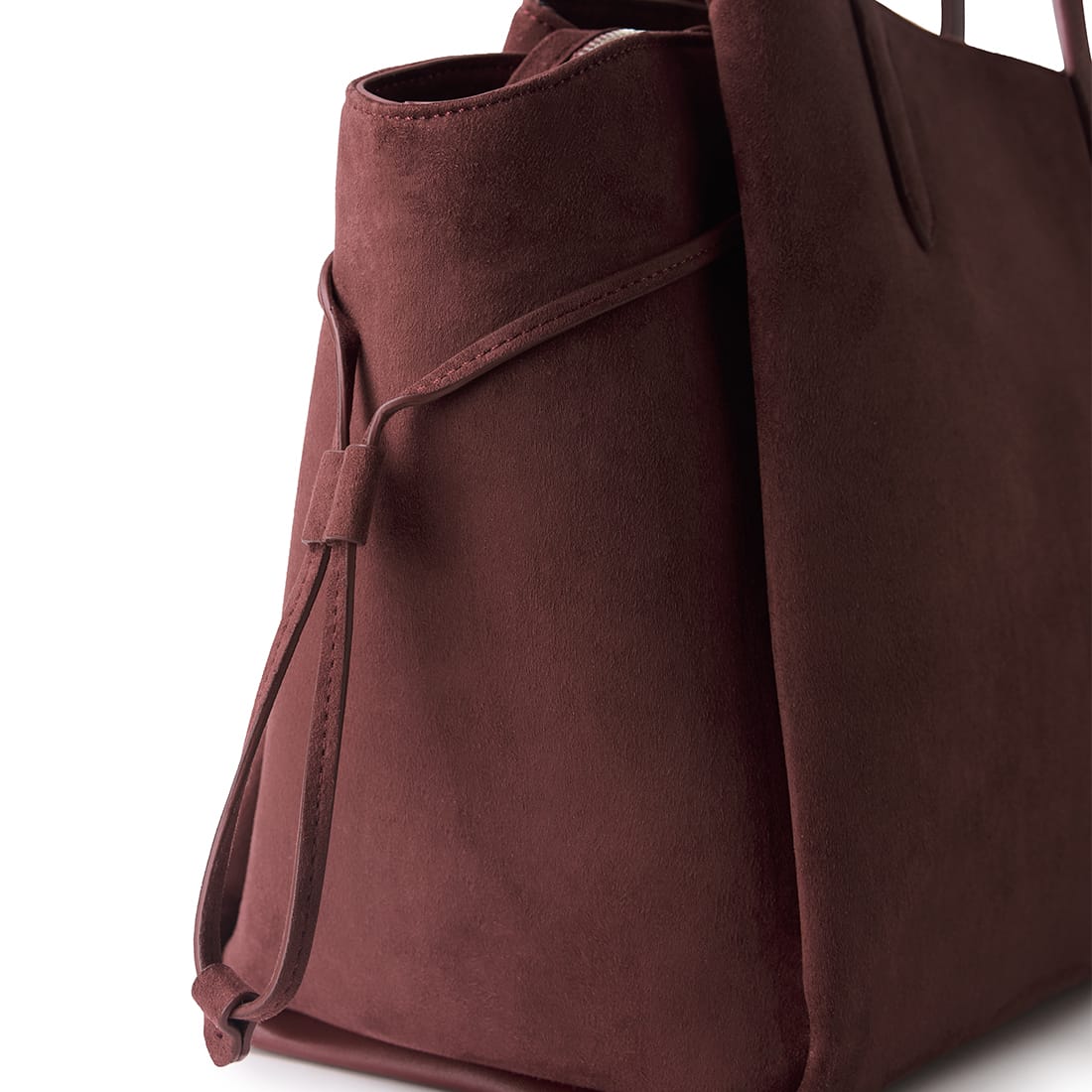 The Clothilde - Cassis Vegan Suede Work Tote Bag