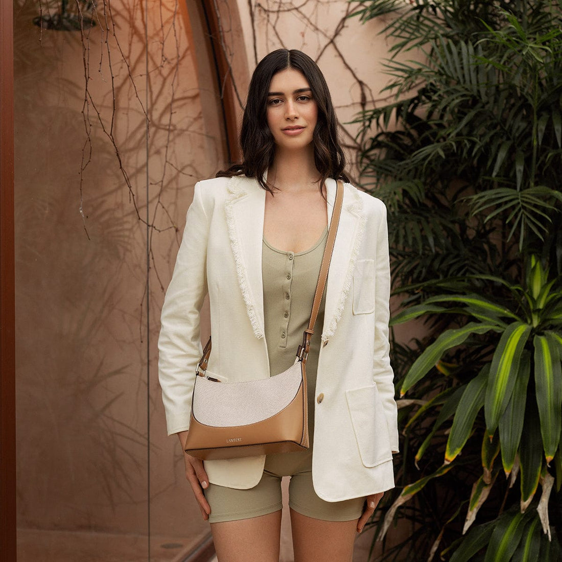 Le Clover - Sac à main 2-en-1 en canva calabasas