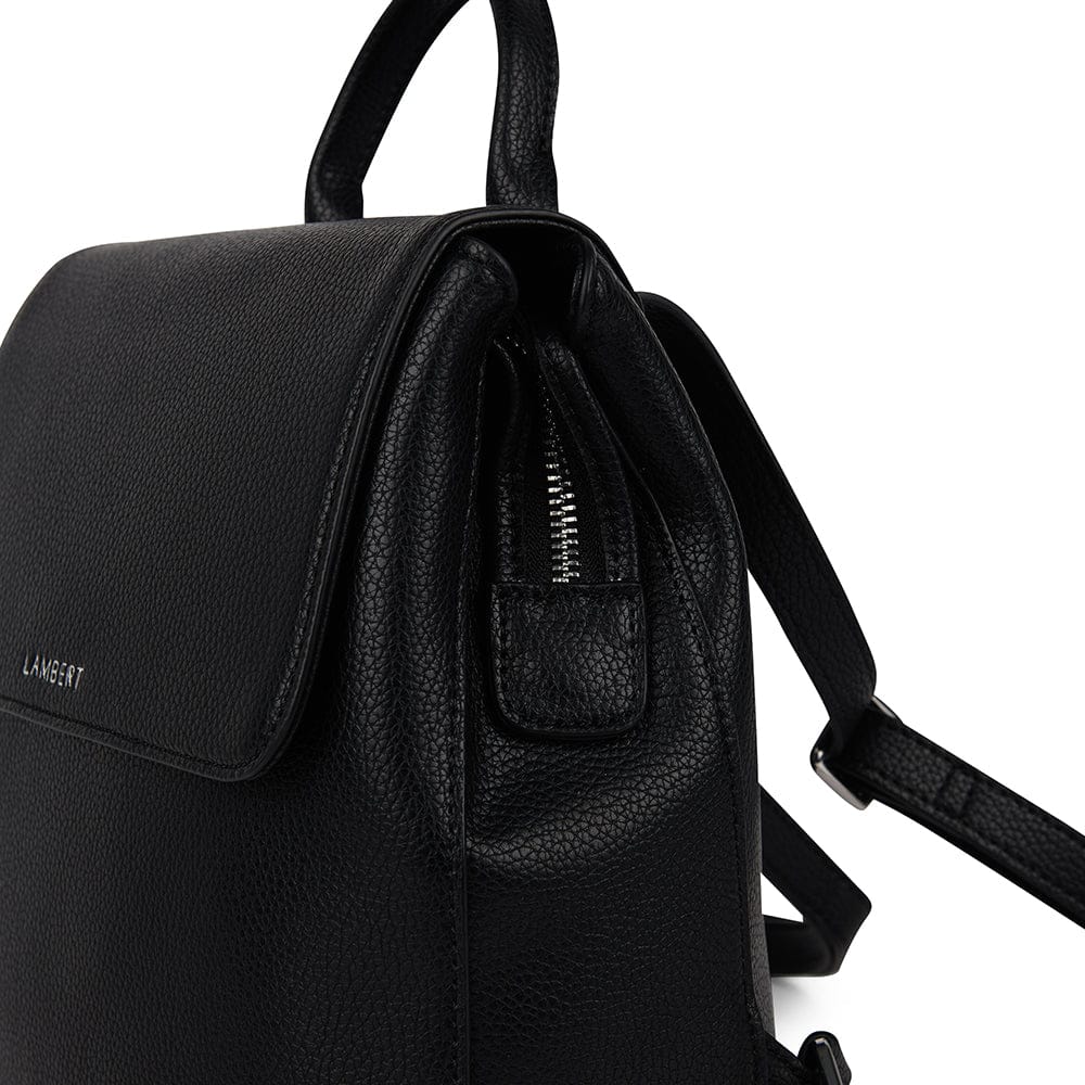 Le Cynthia - Sac à dos en cuir vegan noir