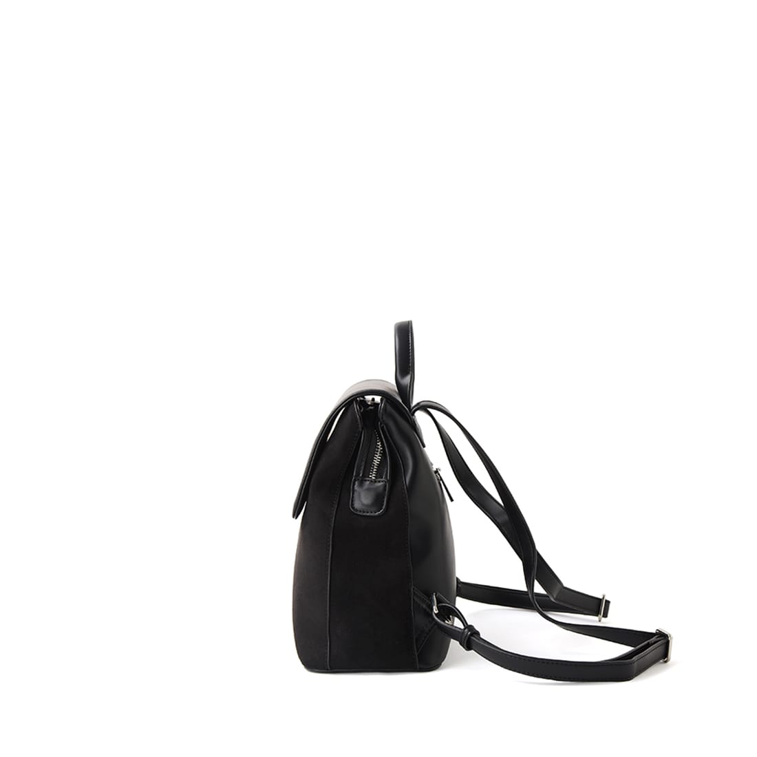 Le Cynthia – Sac à dos en suède vegan noir