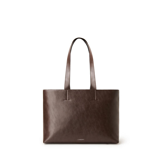Le Danyka - Sac fourre-tout en cuir vegan espresso