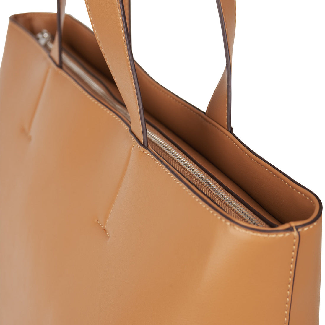 Le Danyka - Sac fourre-tout en cuir vegan sepia