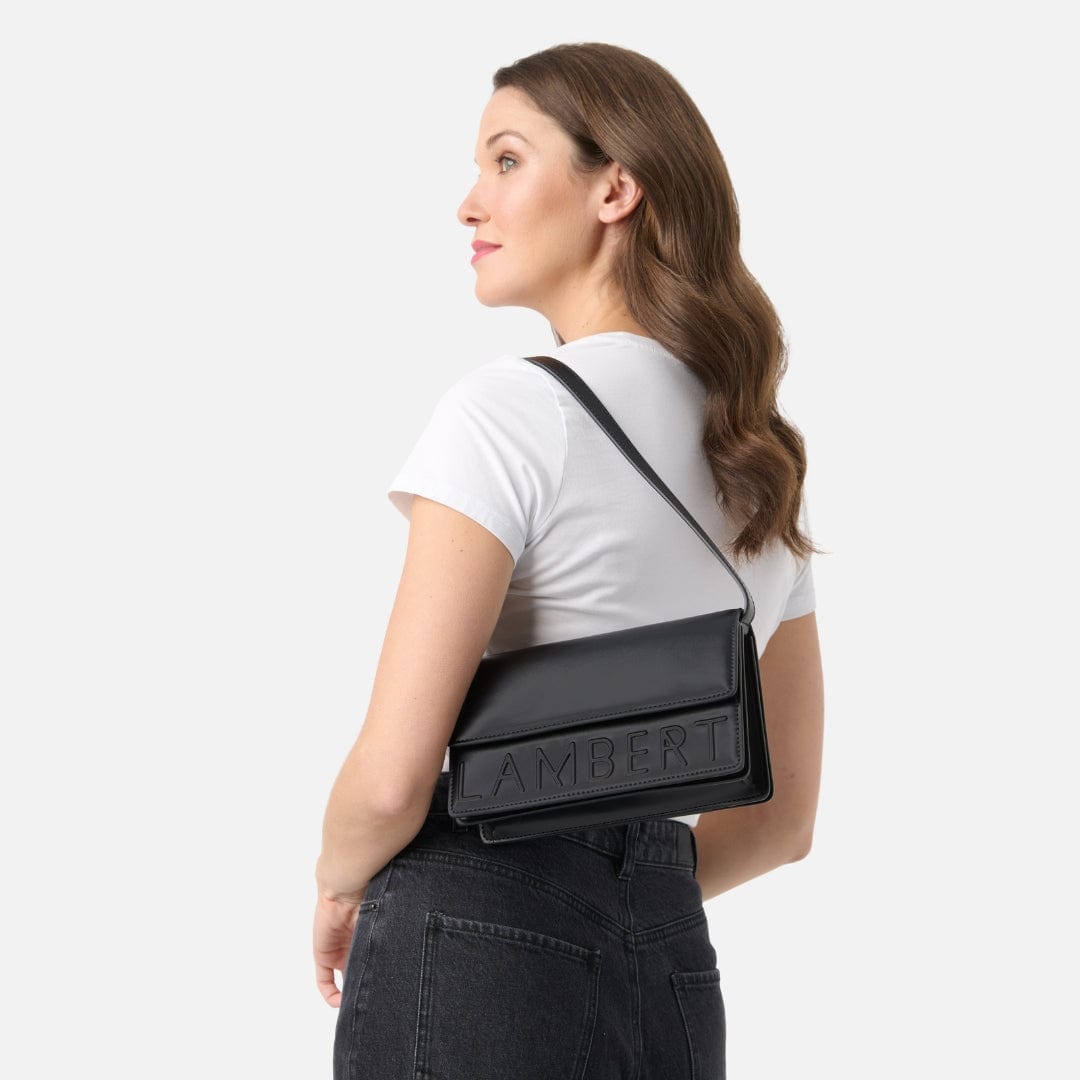 Le Diana - Sac à main en cuir vegan noir