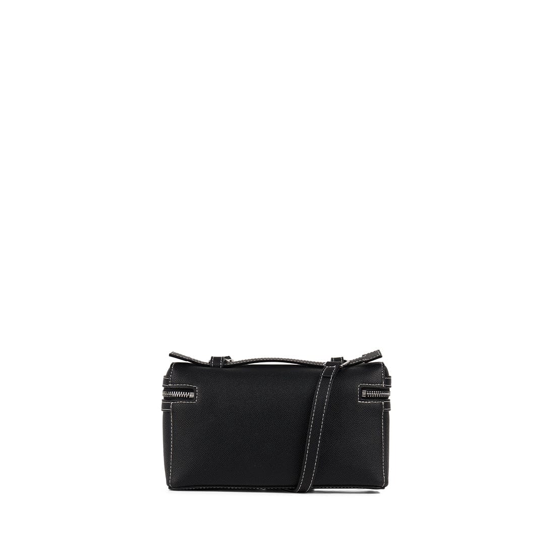 Le Elane - Sac à main 2-en-1 en cuir vegan noir