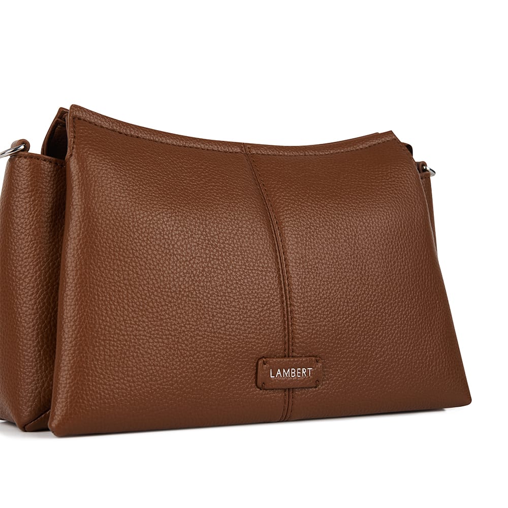 The Eleanor - Hazelnut Vegan Leather Crossbody Bag
