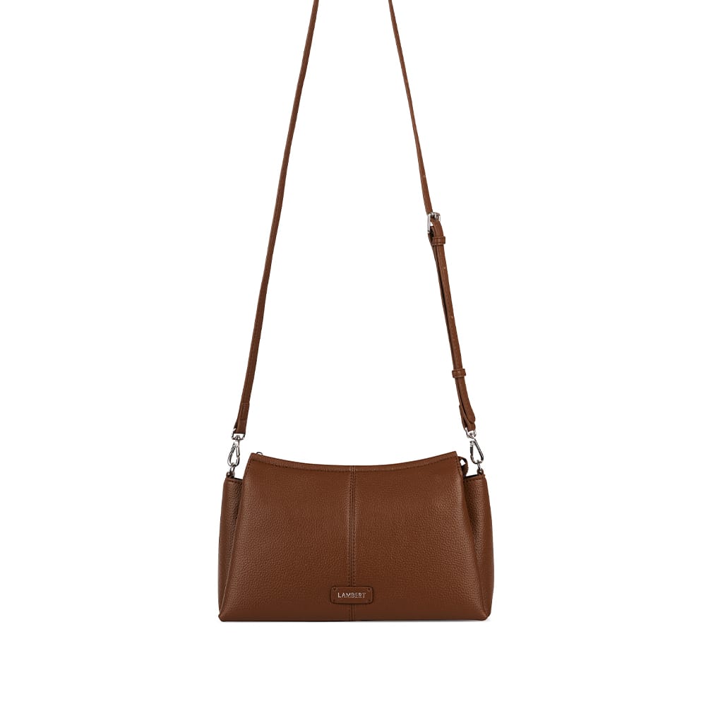 The Eleanor - Hazelnut Vegan Leather Crossbody Bag