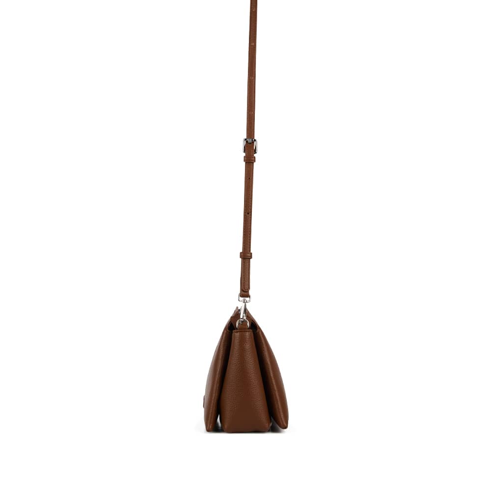 The Eleanor - Hazelnut Vegan Leather Crossbody Bag