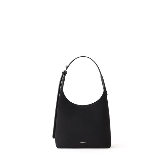 Le Elena – Sac à épaule en suède vegan noir