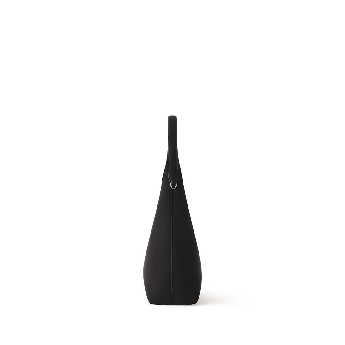 The Elena - Black Vegan Suede Shoulder Bag