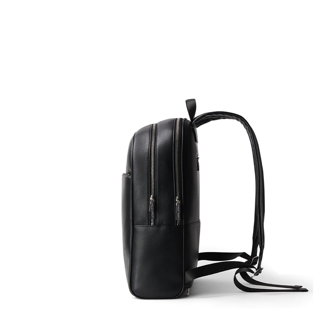 The Emerson -  Black Vegan Leather Backpack