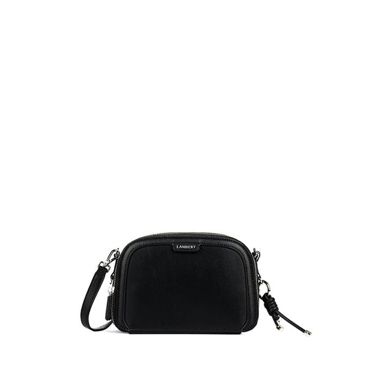 The Emmy - Black Vegan Leather Crossbody Bag