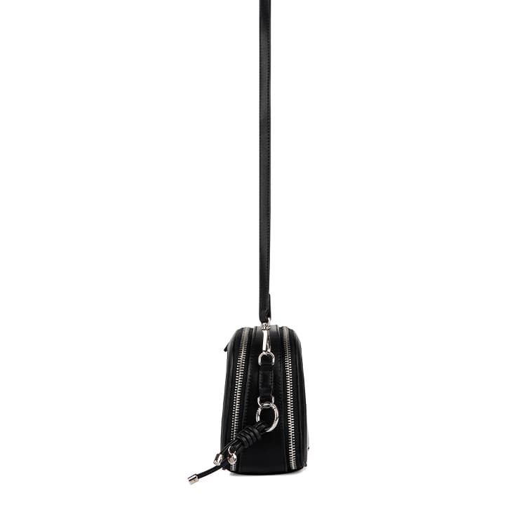 The Emmy - Black Vegan Leather Crossbody Bag
