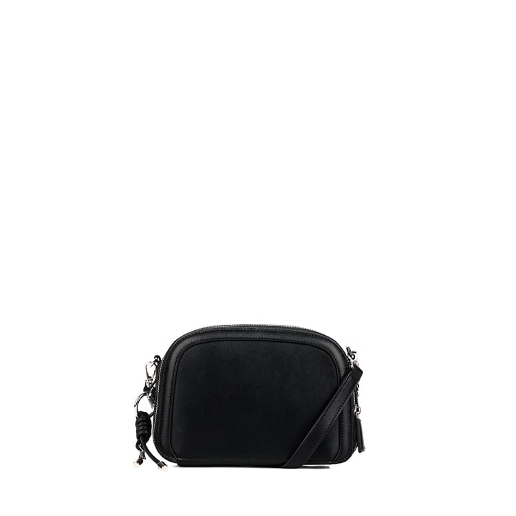 The Emmy - Black Vegan Leather Crossbody Bag