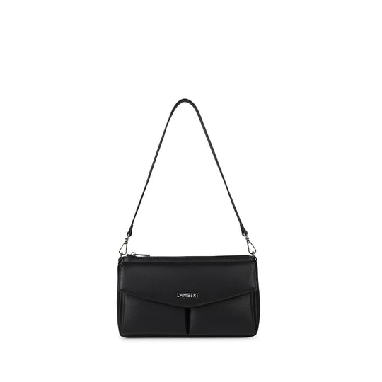 Le Esmee - Sac à main 2-en-1 en cuir vegan noir