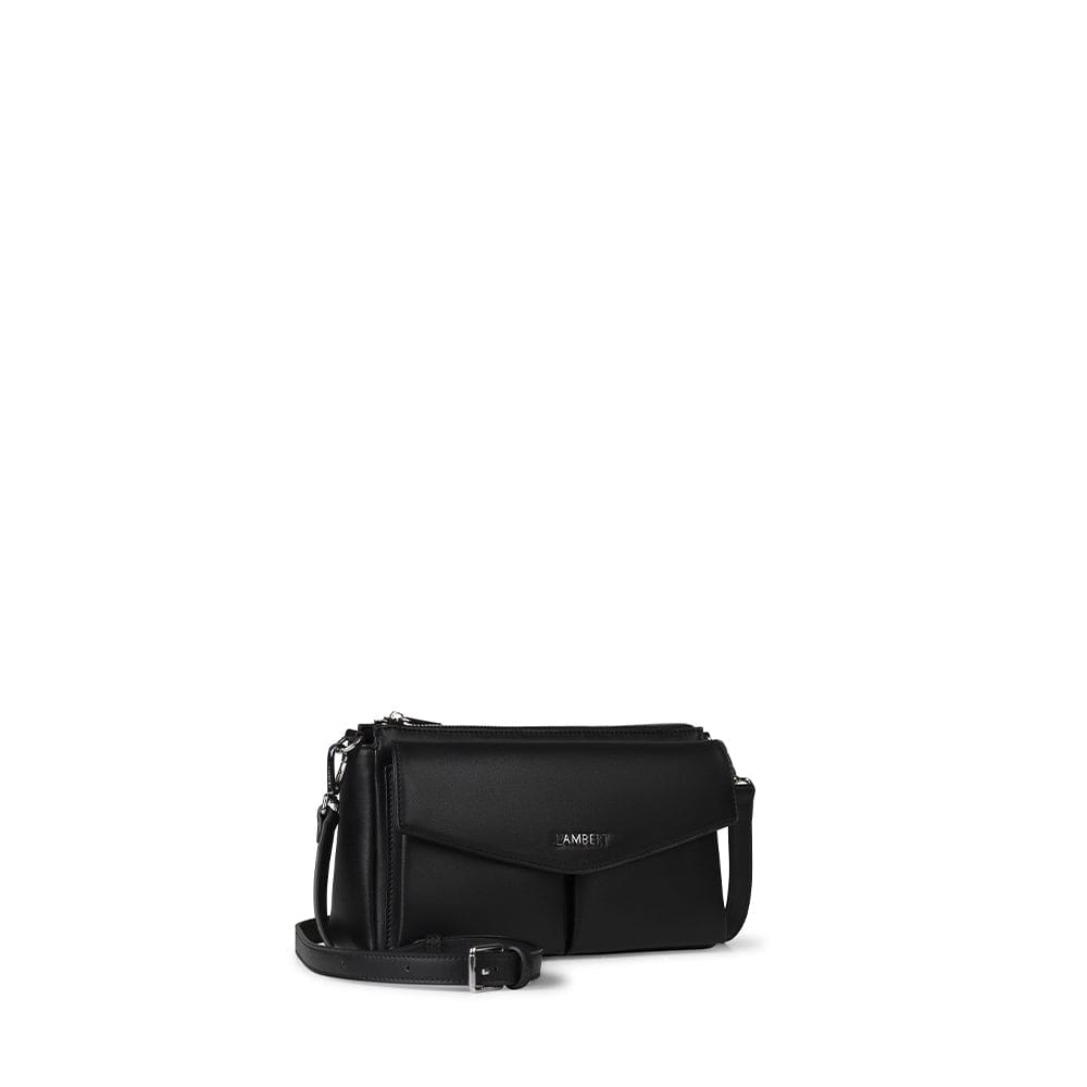 Le Esmee - Sac à main 2-en-1 en cuir vegan noir