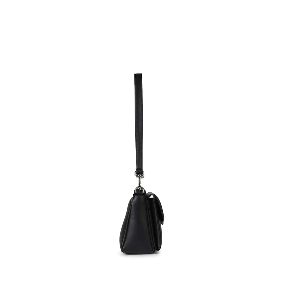 Le Esmee - Sac à main 2-en-1 en cuir vegan noir