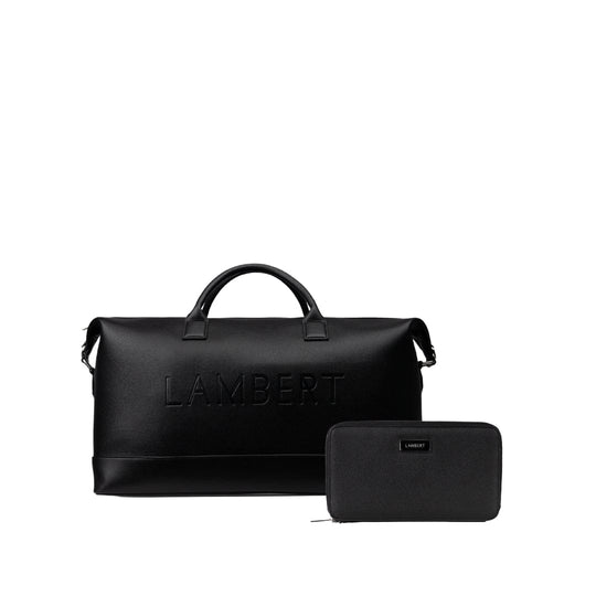 Ensemble voyage - Sac de voyage noir + Étui à passeport