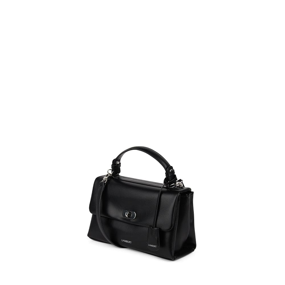 Le Freya- Sac à main 2-en-1 en cuir vegan noir