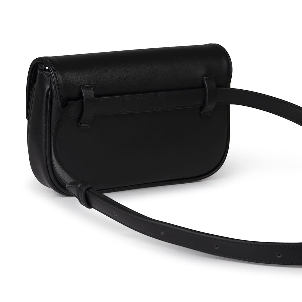 Le Gabby - Sac à main 2-en-1 en cuir vegan noir