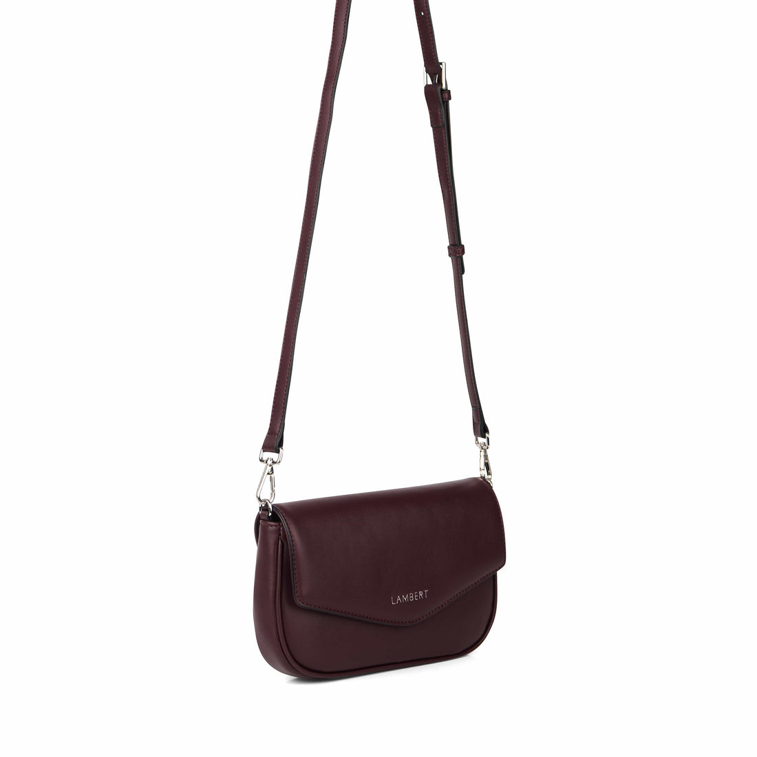 Le Gabby - Sac à main 2-en-1 en cuir vegan mahogany