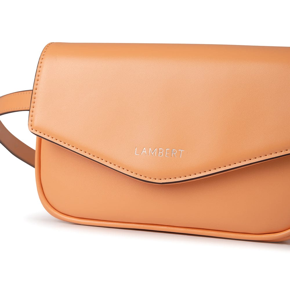 Le Gabby - Sac à main 2-en-1 en cuir vegan peach