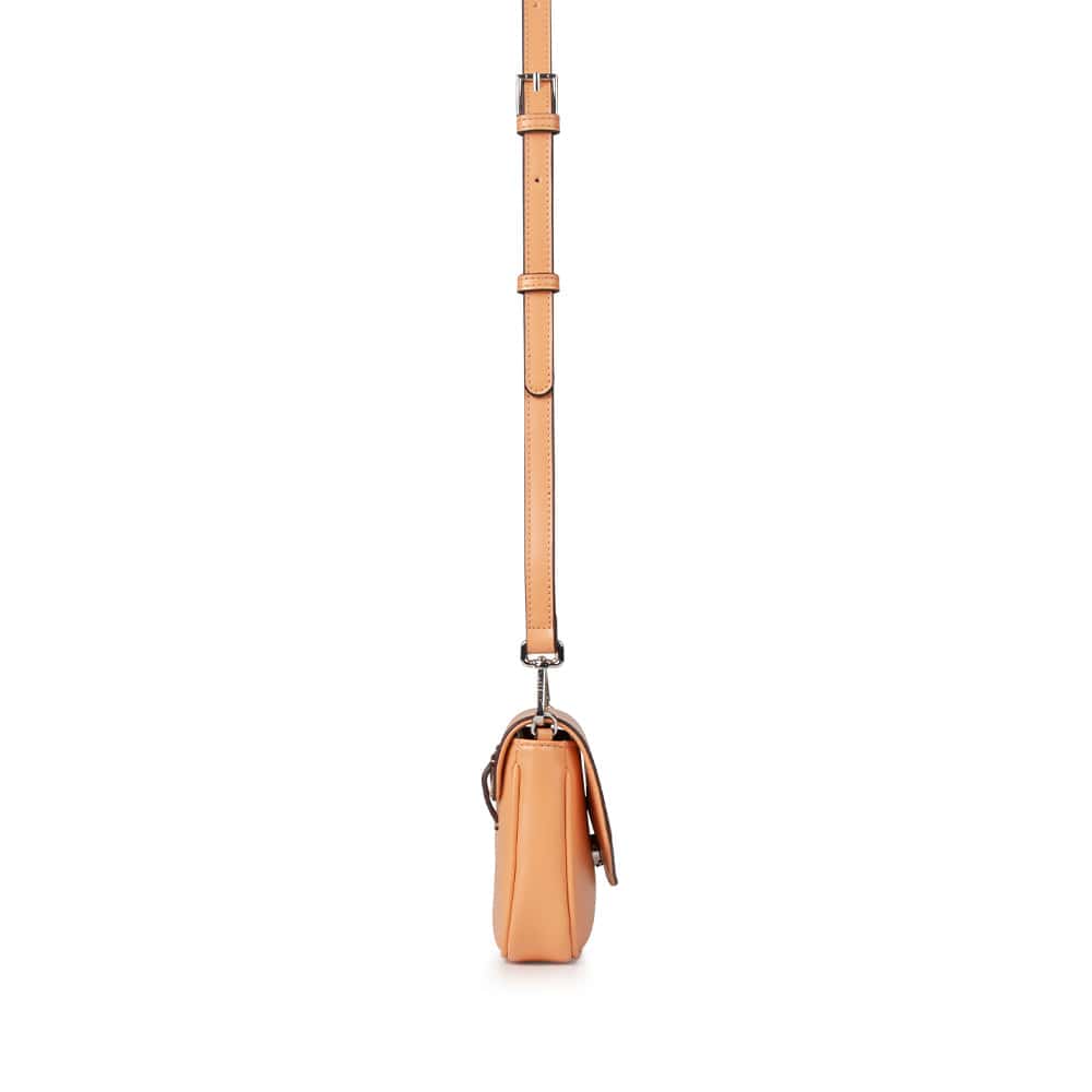 Le Gabby - Sac à main 2-en-1 en cuir vegan peach